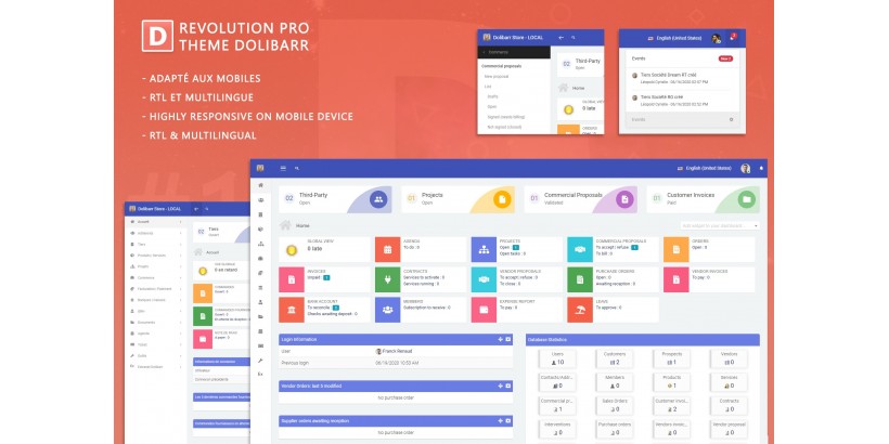 Dolibarr: Nuovo tema - Revolution Pro Dolibarr Theme 6.0.0 - 11.0.4