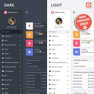 Dark & Light Pro Thème ERP Dolibarr