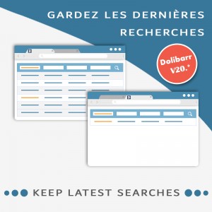 Gardez les dernières recherches - Dolibarr